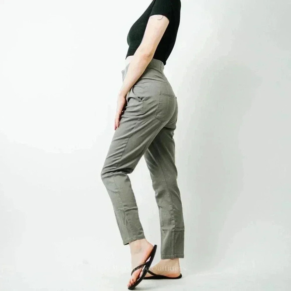 ASOS High Rise Elastic Waist Pants - Picture 2 of 9